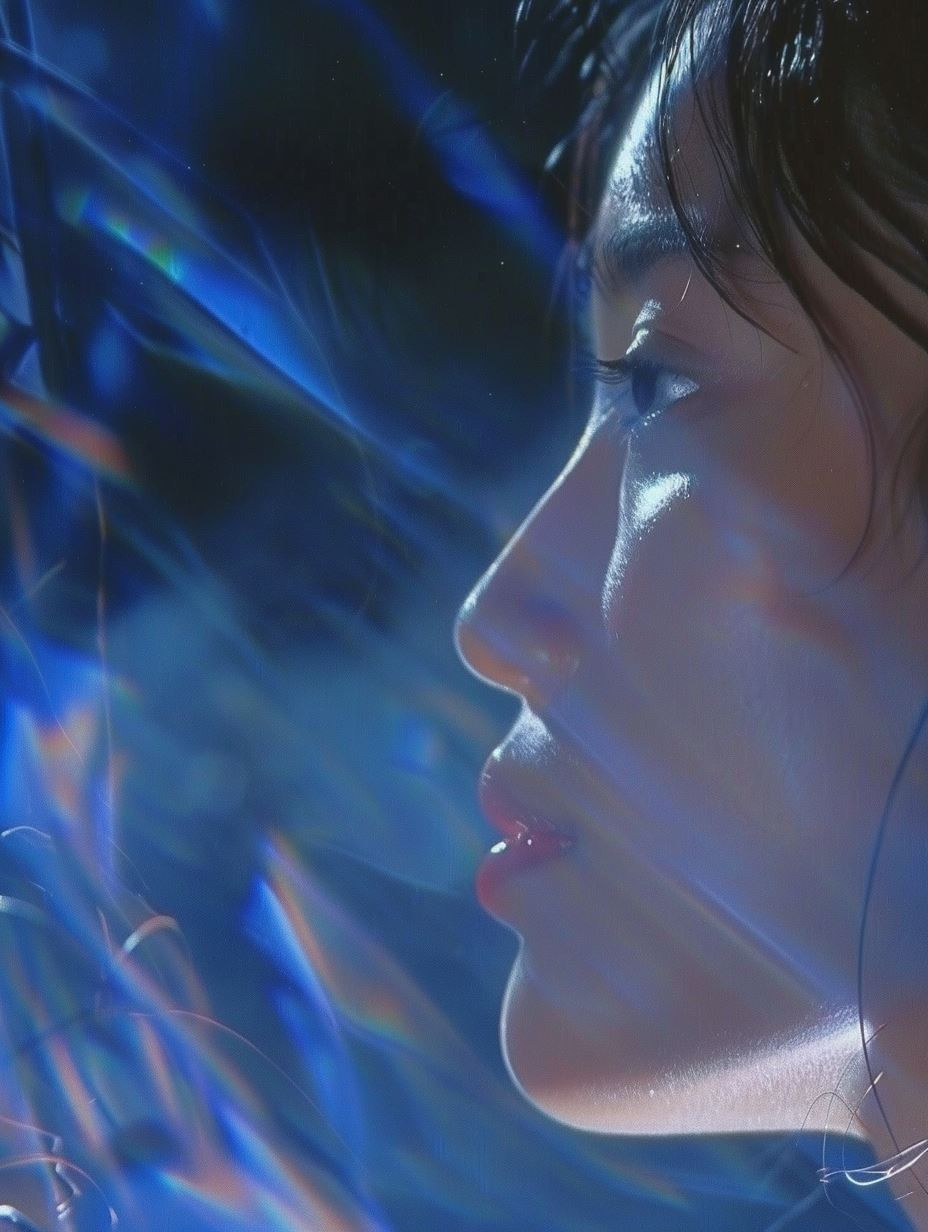 Prismatic Blue Ethereal Glow - Image 1