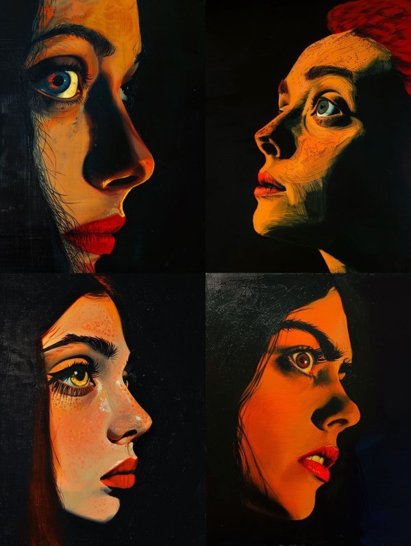 Four Faces of Dramatic Chiaroscuro