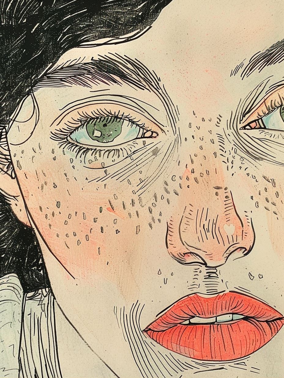 Diverse Beauty in Ink and Watercolor - Image 1