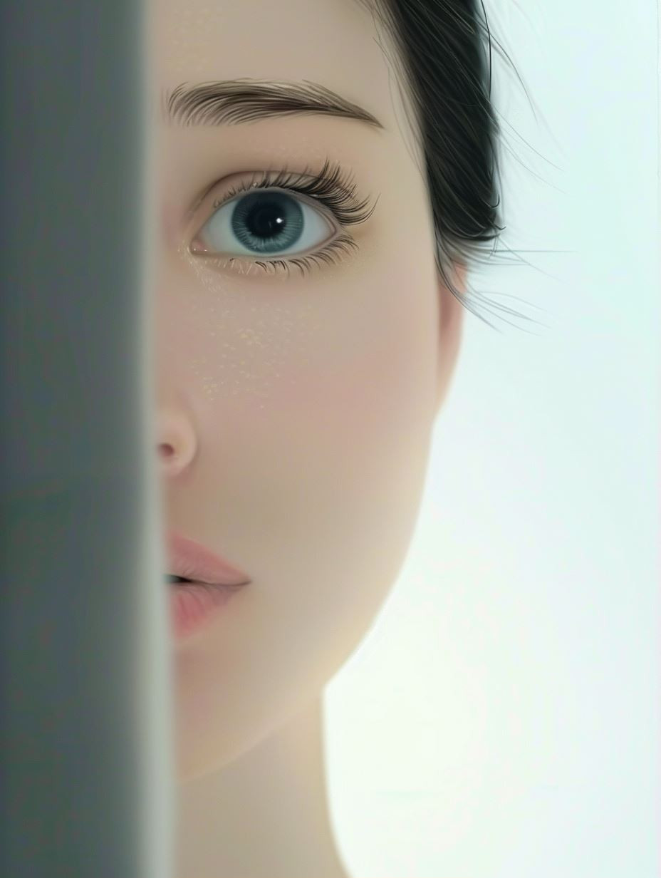 Ethereal Gaze Hidden Beauty
