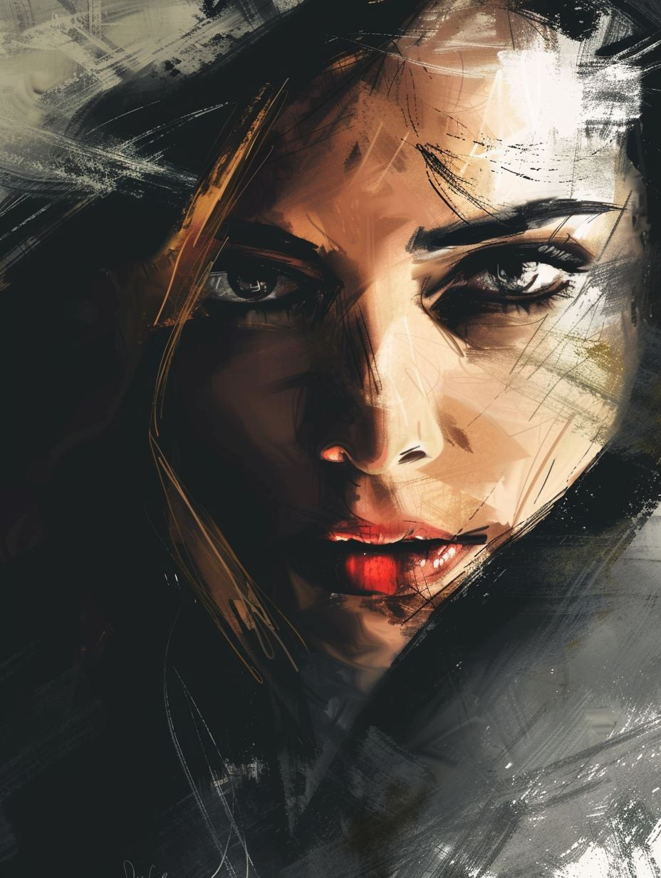 Abstract Crimson Gaze - Image 1