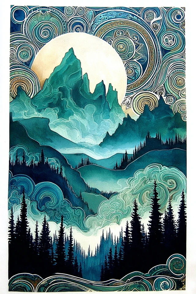 Azure Dream Spirals - Image 2
