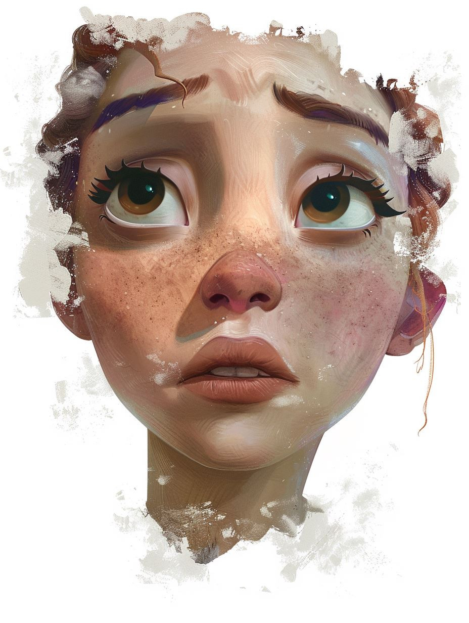 Ethereal Gaze: Digital Portrait Studies - Image 4