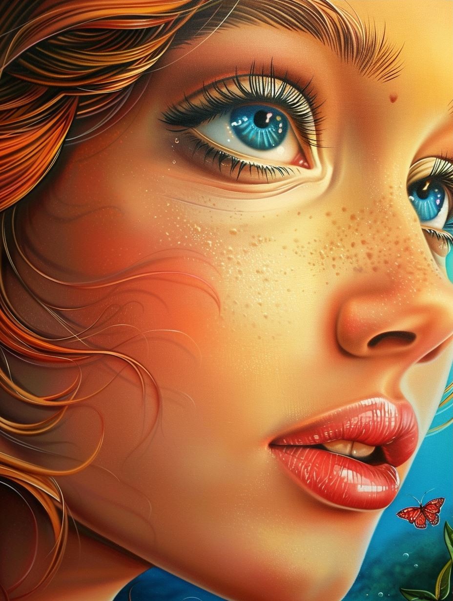 Luminous Gaze of Ethereal Beauty - Image 3