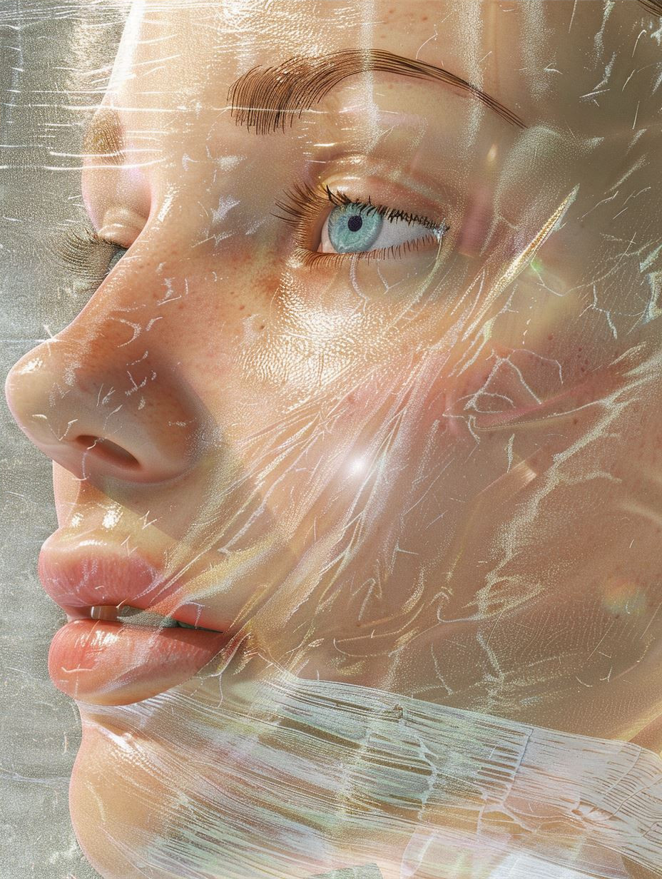 Ethereal Faces Behind Glass - Image 4