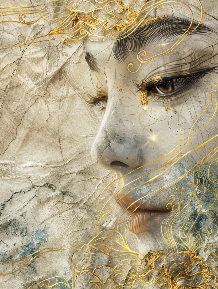 Gilded Fragments of Ancient Beauty - Image 2