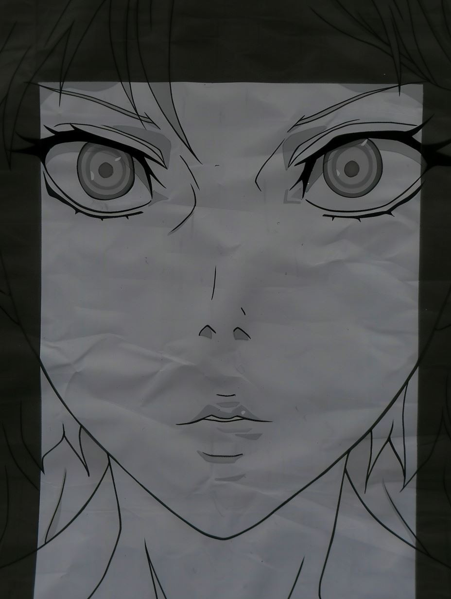 Grim Monochrome Manga Sketch