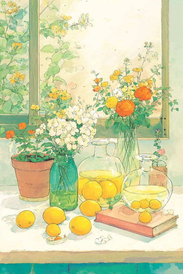 Sunlit Watercolor Youth - Image 3