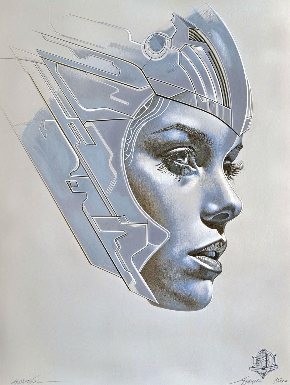 Azure Cybernetic Ethereal Vision - Image 3
