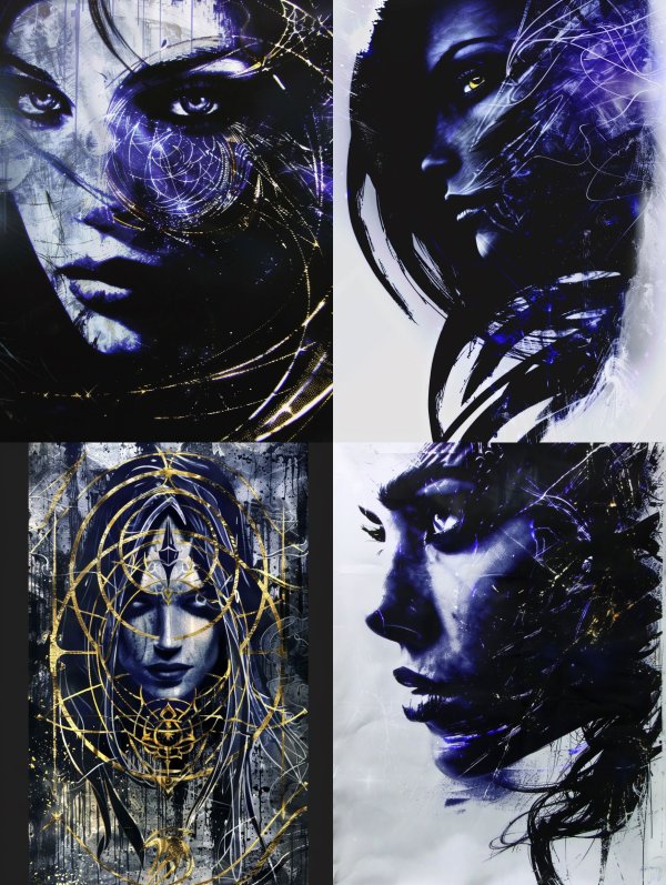 Mystic Ethereal Indigo Portraits