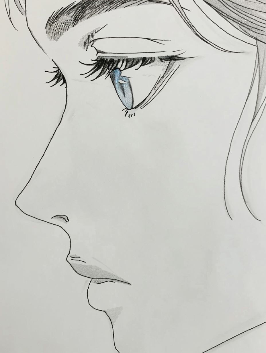 Minimalist Manga Line Art Portrait - Image 4