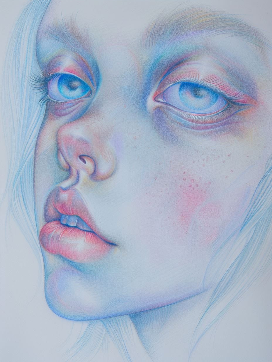 Ethereal Echoes in Pastel Blue - Image 3