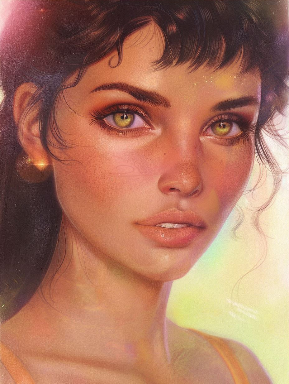 Ethereal Glow: Digital Portrait Studies - Image 3