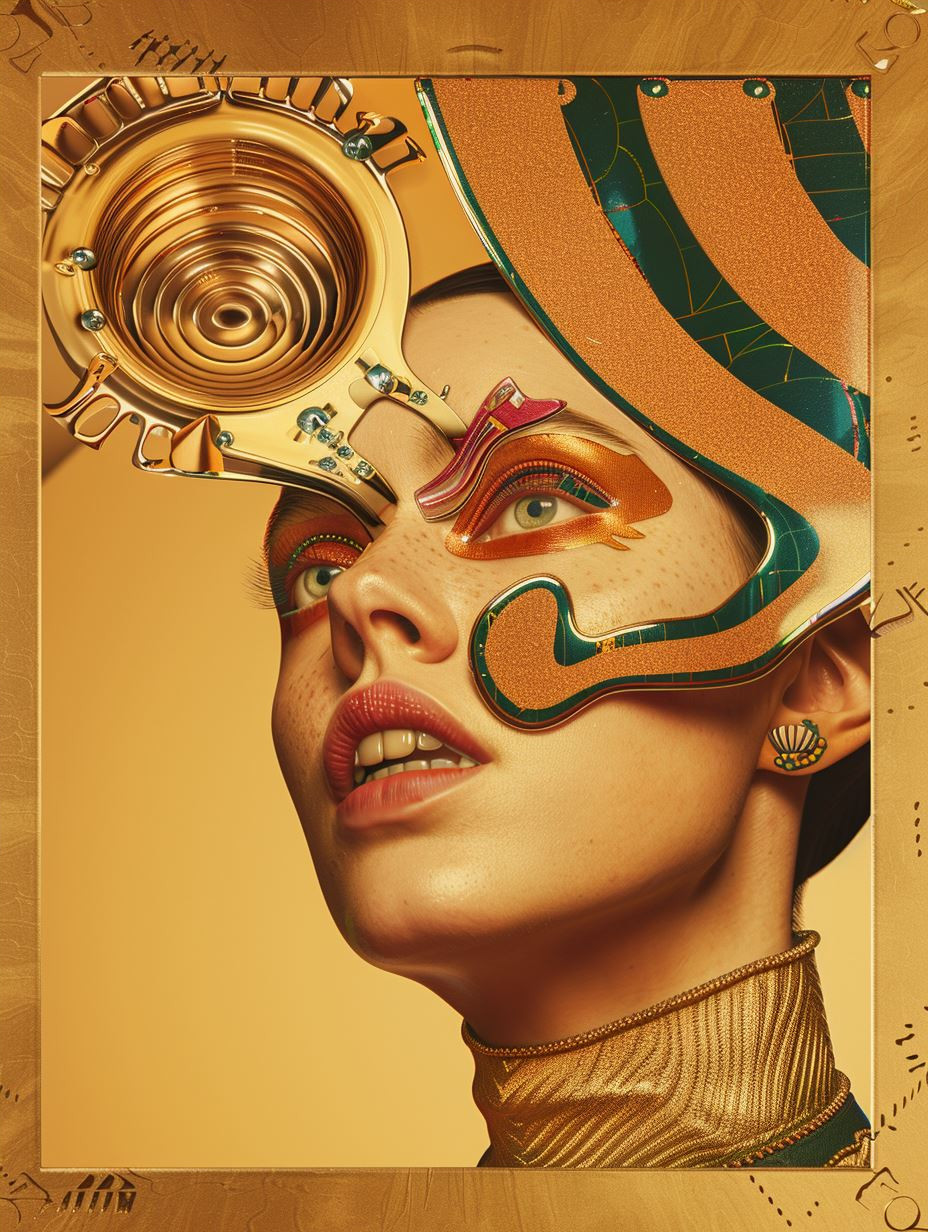 Fragmented Golden Gaze - Image 4