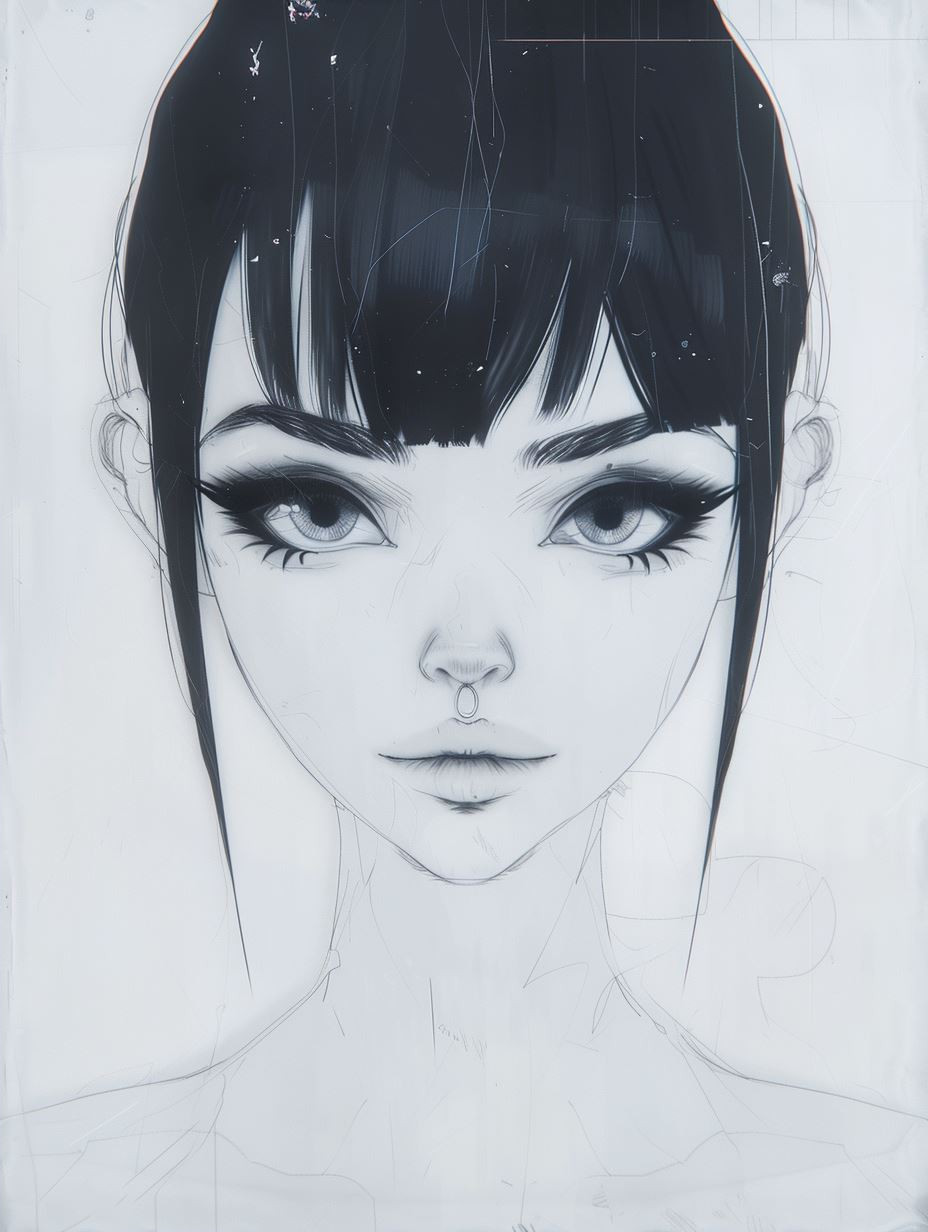 Ethereal Digital Portraits of Stylized Cyan Eyes - Image 2