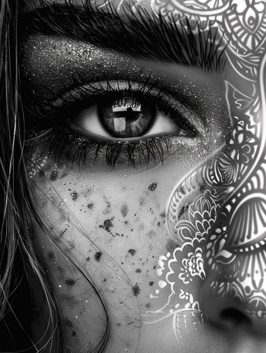 Monochrome Mystic Gaze - Image 1