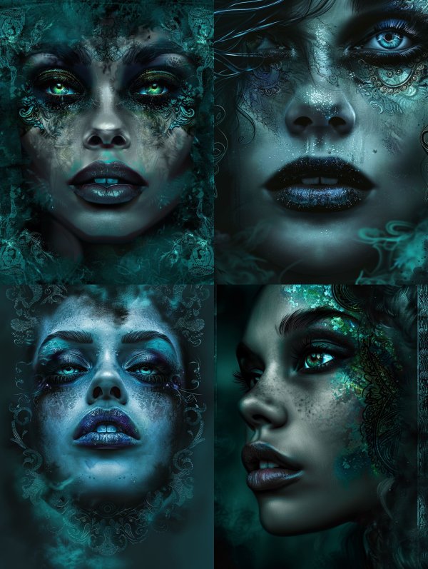 Ethereal Deep Sea Siren Portraits