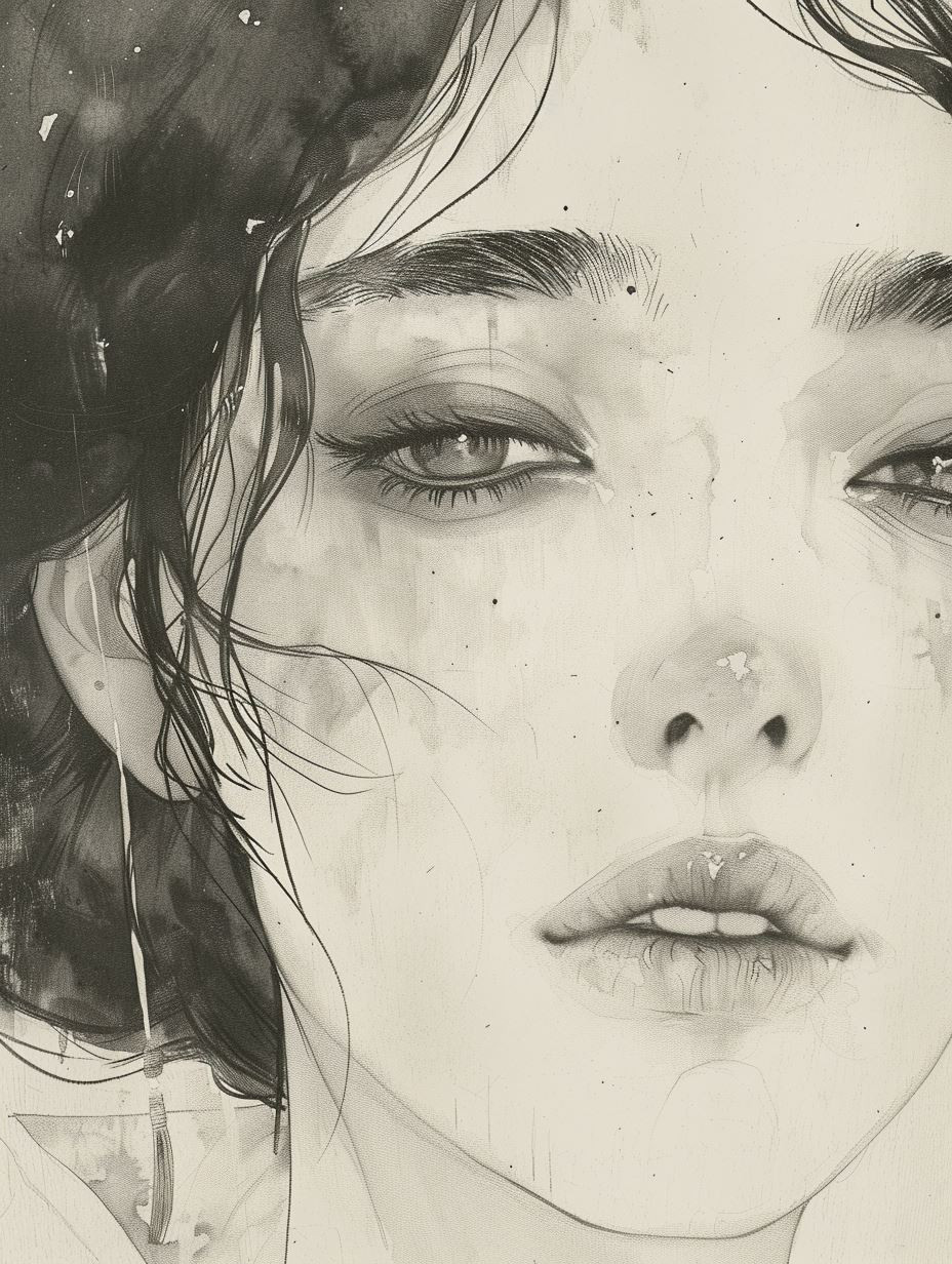Ethereal Whispers in Monochrome - Image 2