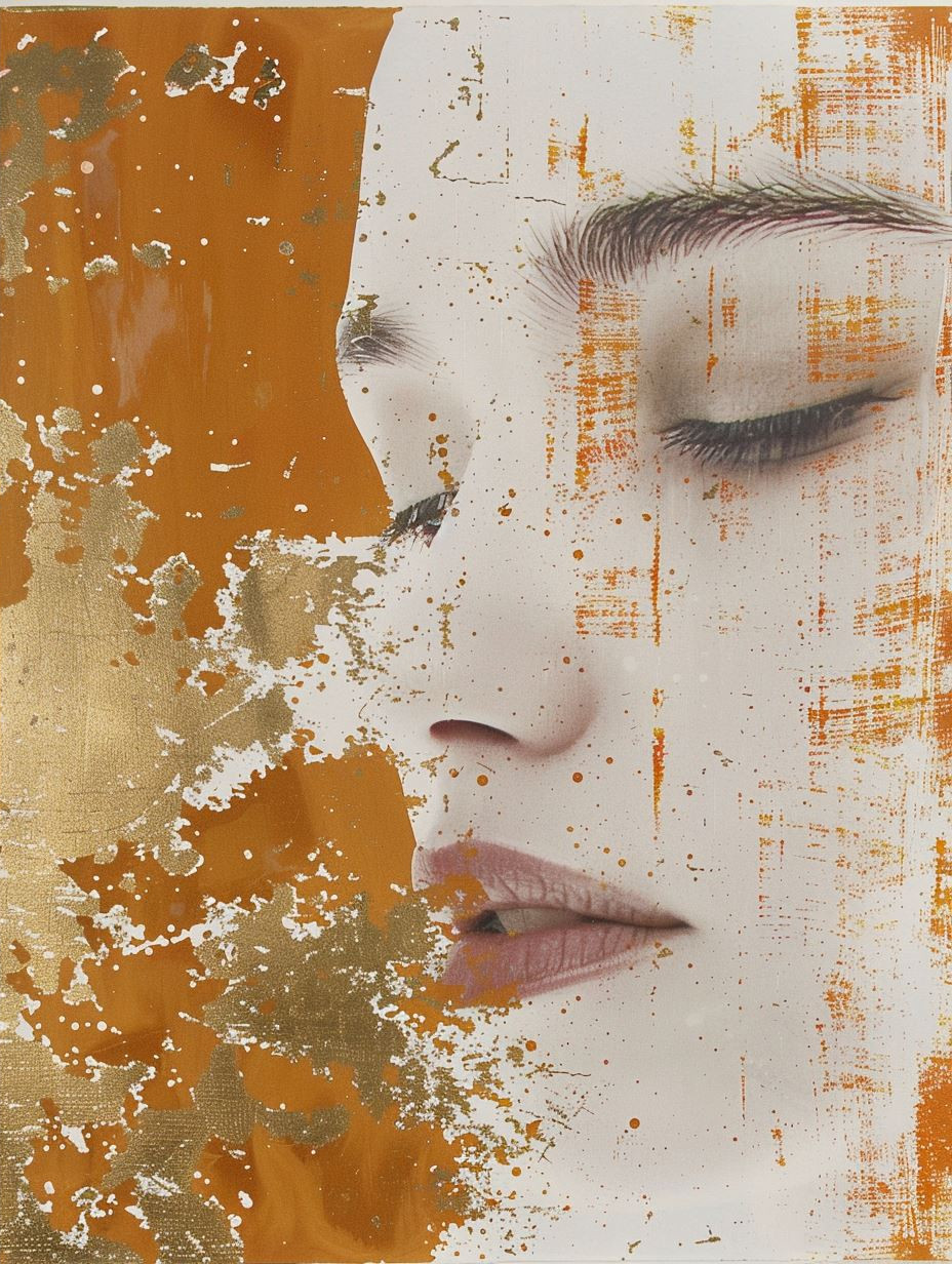 Fragmented Golden Feminine Portraits - Image 4