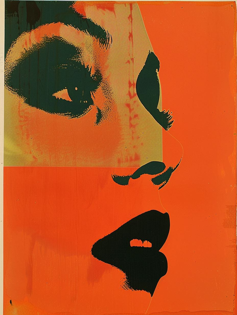Fragmented Visions in Orange and Teal - Image 2