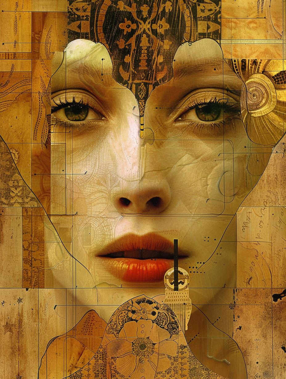 Golden Fragments of Ethereal Faces - Image 2