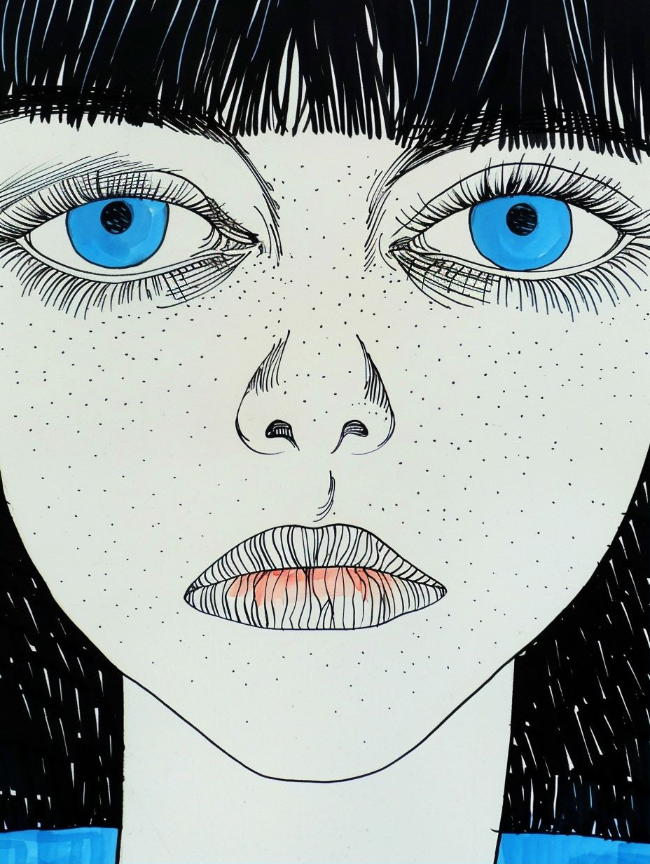 Ink Stipple Gaze - Image 1