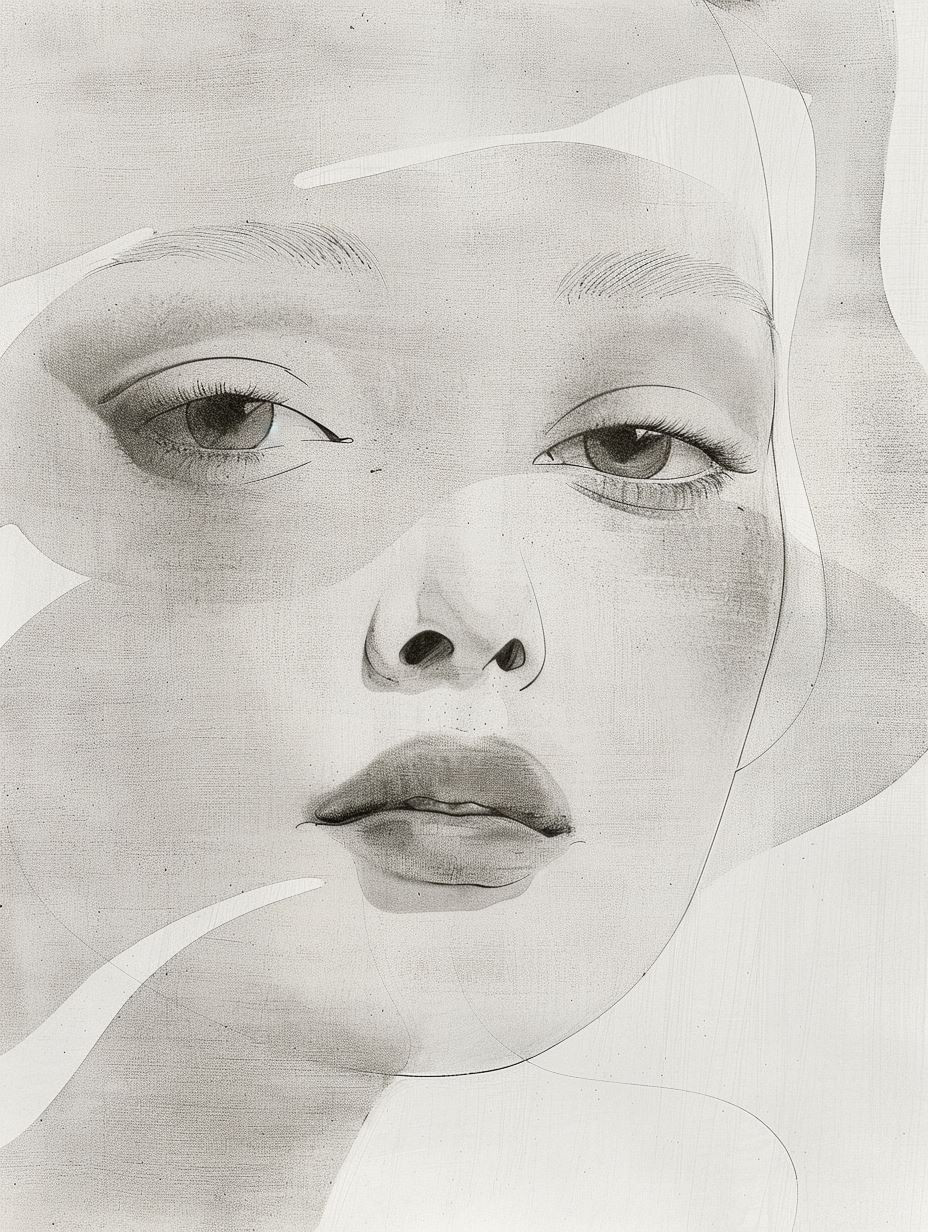 Ethereal Whispers in Monochrome - Image 4