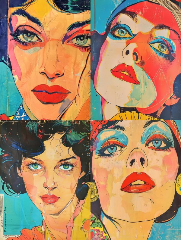 Vibrant Pop Art Portraits