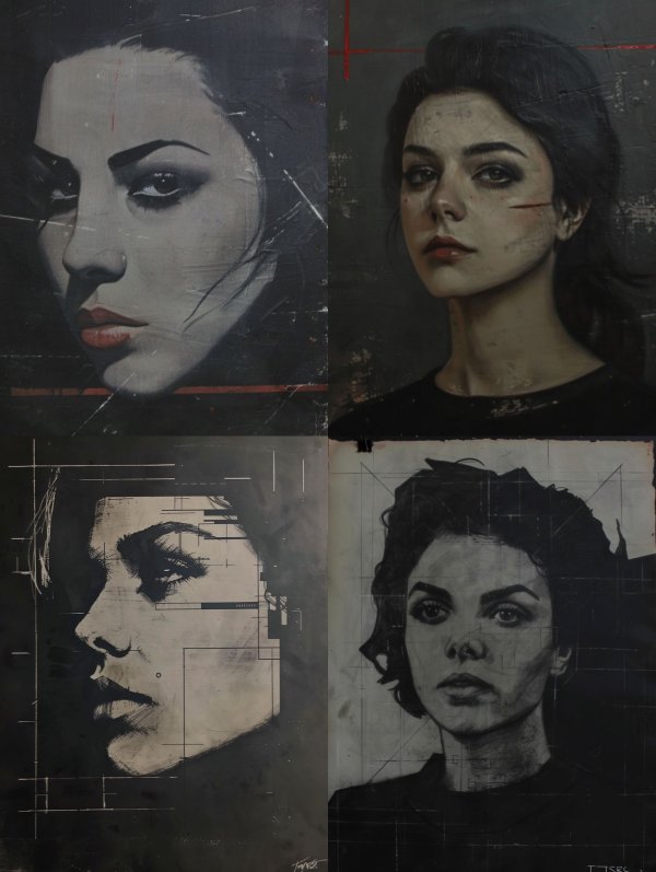 Moody Noir Female Portraits