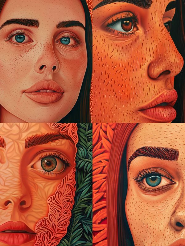 Surreal Fragments of Human Gaze