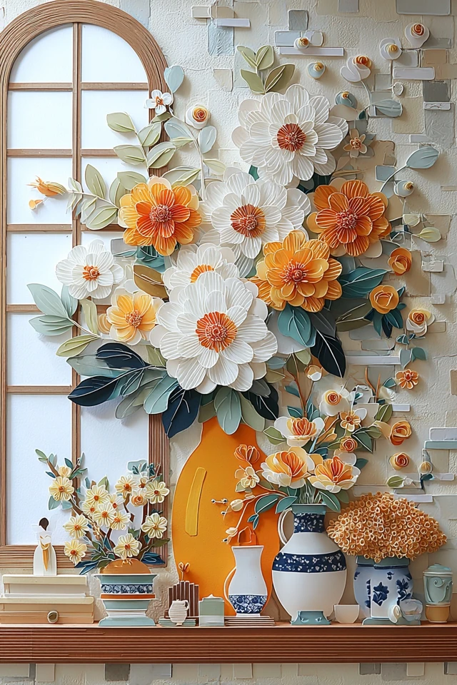 Paper Art Dreams: A Floral Journey - Image 3
