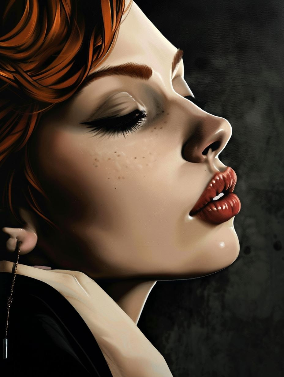Mystic Gazes: A Study in Digital Beauty - Image 2