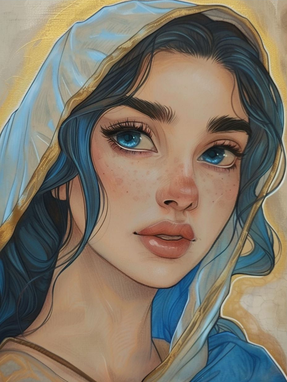 Ethereal Visions of Blue-Eyed Beauties - Image 3