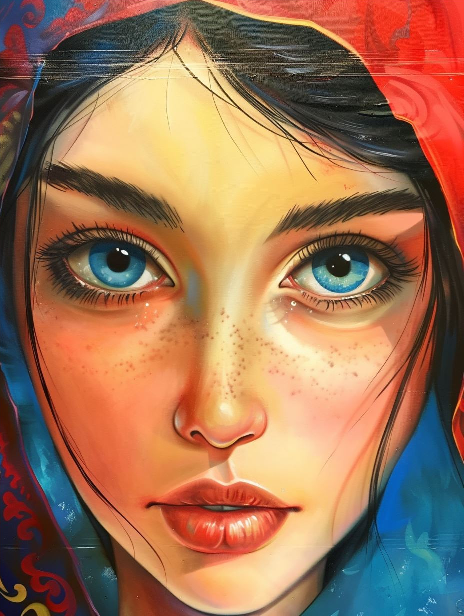 Ethereal Gazes: A Digital Portrait Study - Image 4