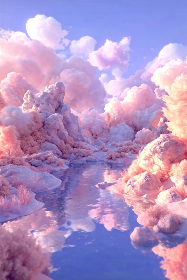Pastel Dreamscape Serenity - Image 2