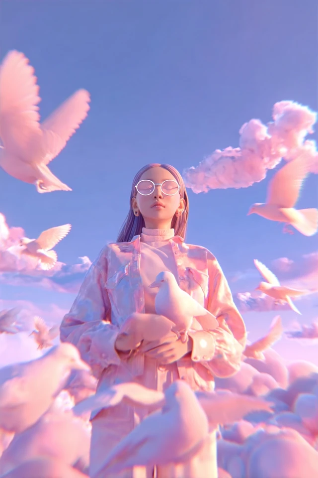 Pastel Dreamscape Serenity - Image 1