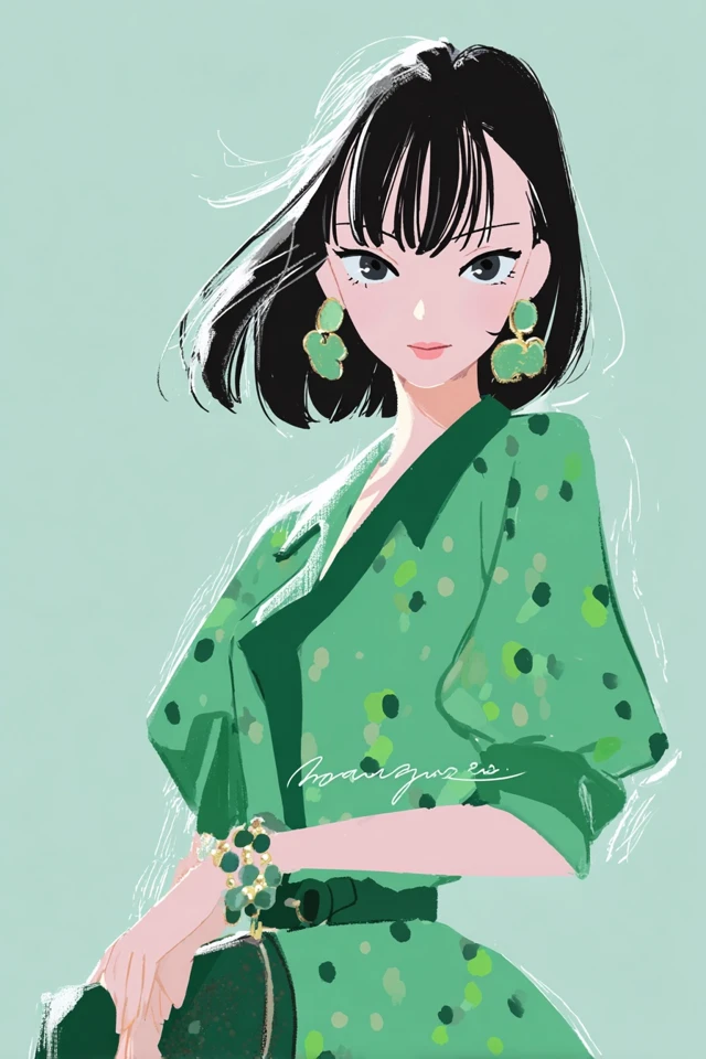 Emerald Dreams: A Green Aesthetic Collection - Image 1