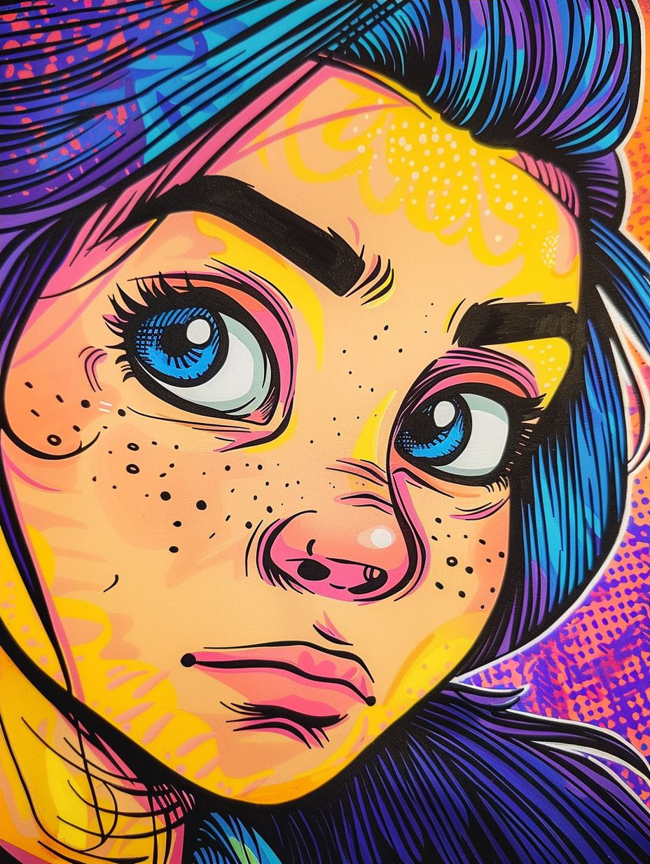 Neon Pop Art Portrait Series - Image 4