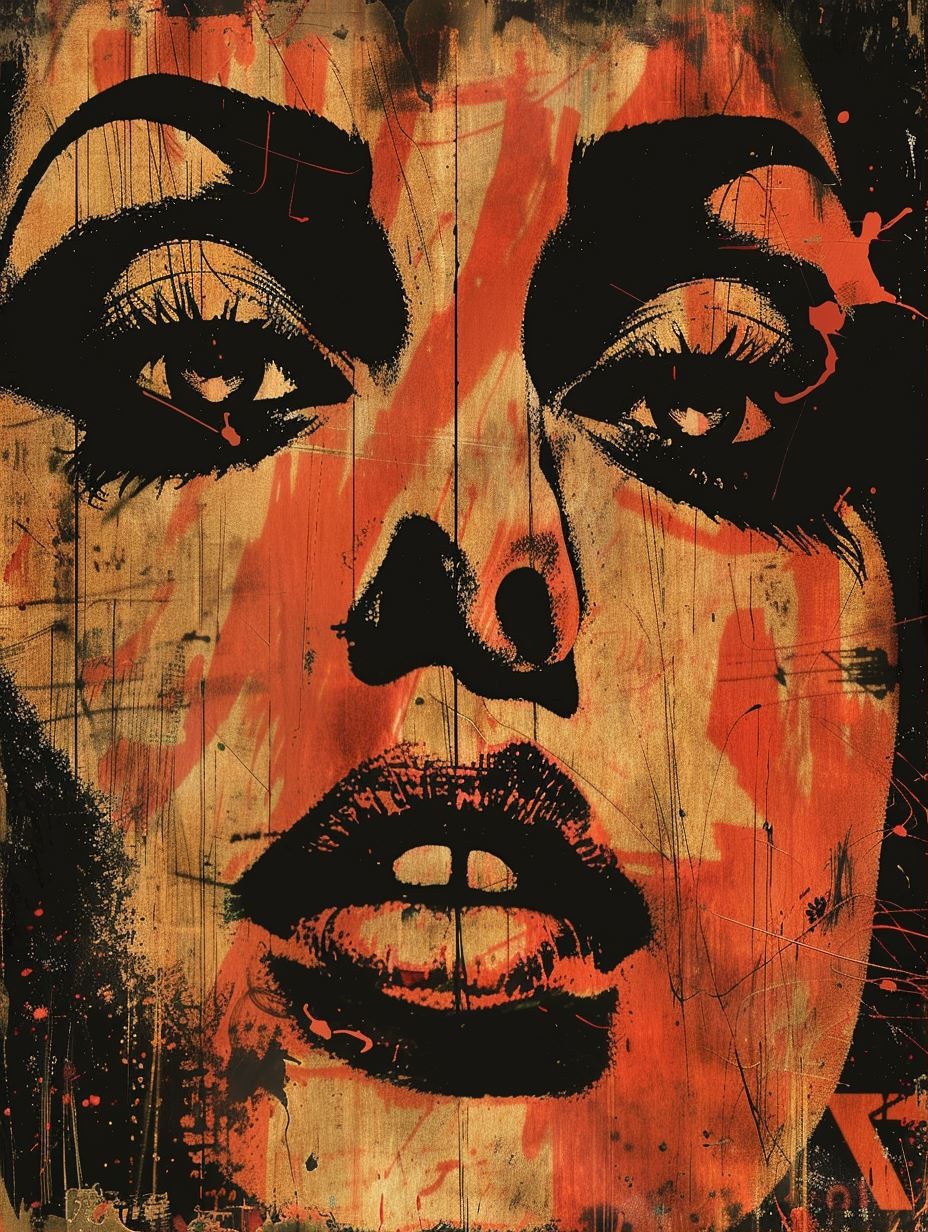 Gritty Urban Pop Art Portrait