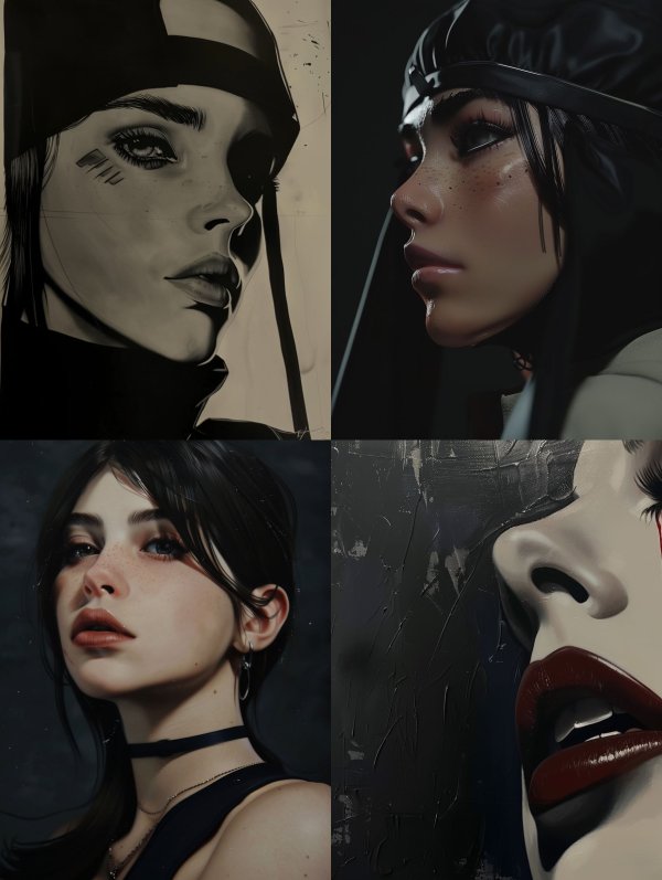 Dark Cinematic Noir Portraits