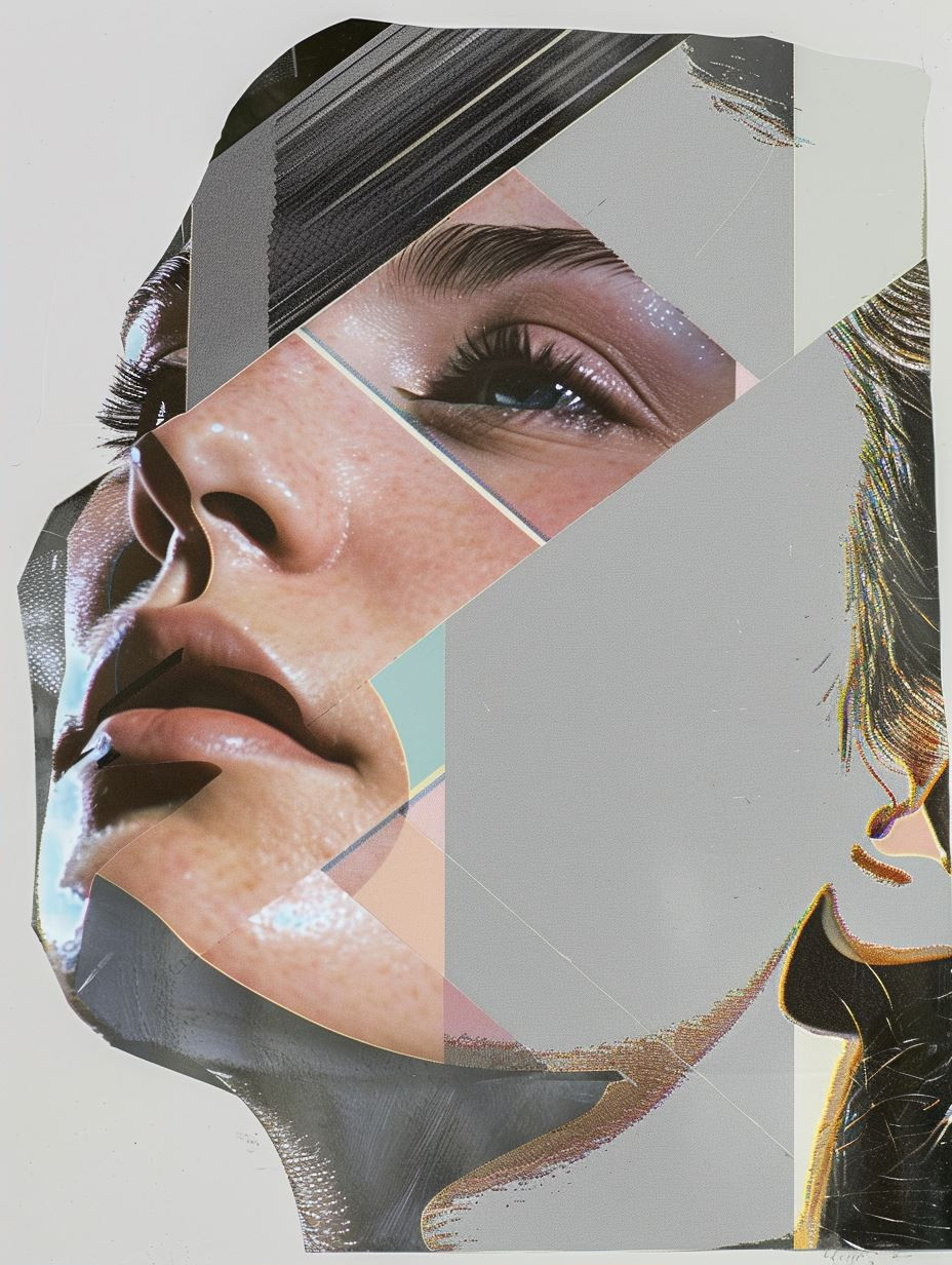 Fragmented Digital Portrait Collage - Image 2