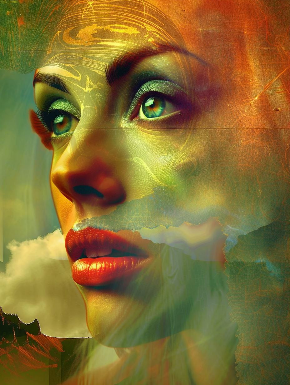 Golden Ethereal Digital Distortion - Image 3