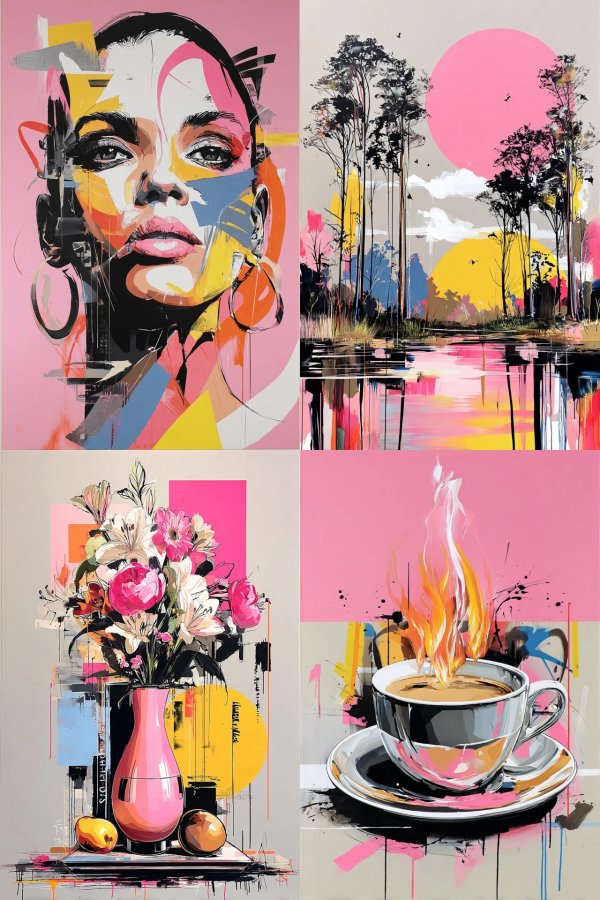 Vibrant Modern Abstract Art Collection