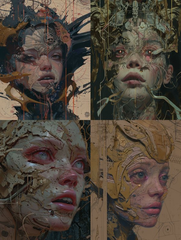 Surreal Fragments of Ethereal Beings