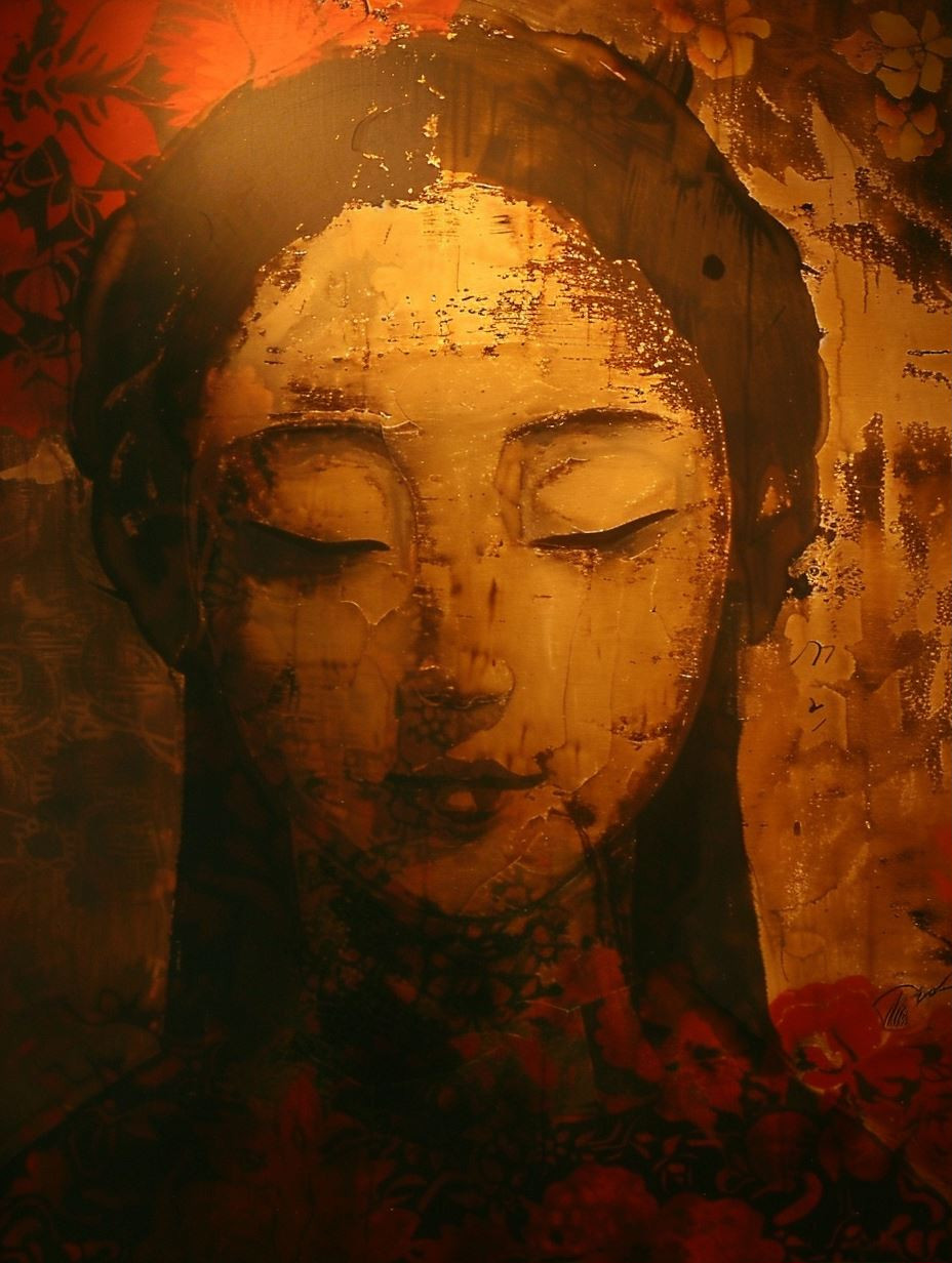 Ethereal Golden Portraiture Study - Image 1