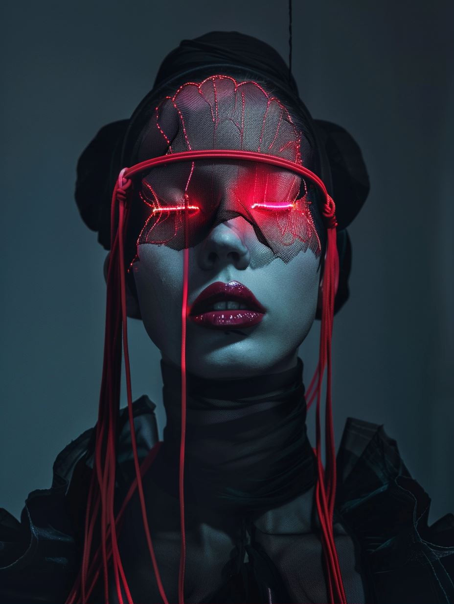 Neon Cybernetic Ethereal Portraits - Image 1