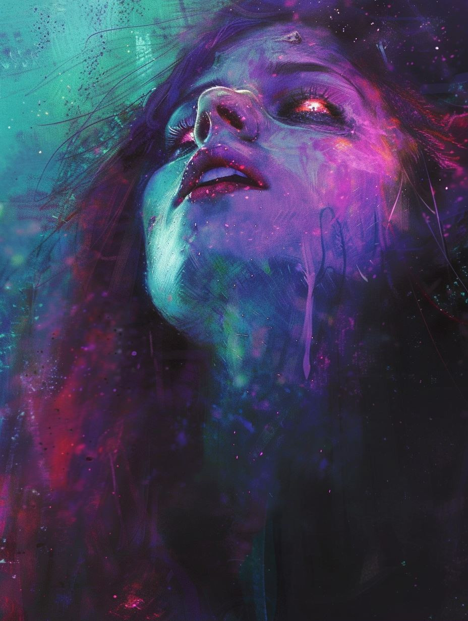 Neon Ethereal Portrait Study - Image 1