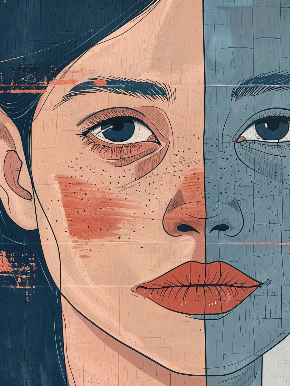 Modern Stylized Portrait Art Study - Image 4