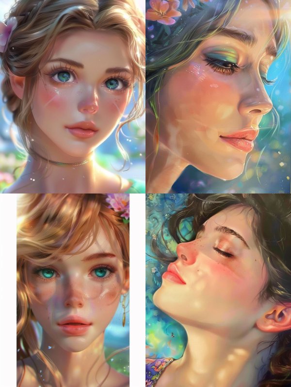 Ethereal Pastel Portraiture Study