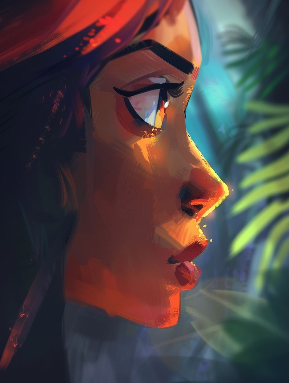 Digital Portraits: A Study in Light and Color - Image 1